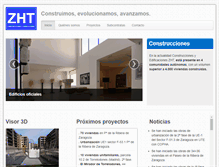 Tablet Screenshot of construccioneszht.com